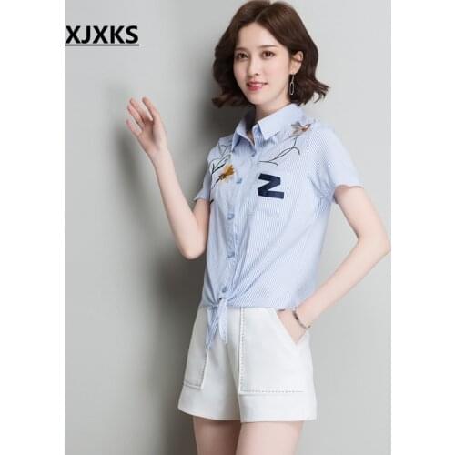 XJXKS Women's Striped Shirts