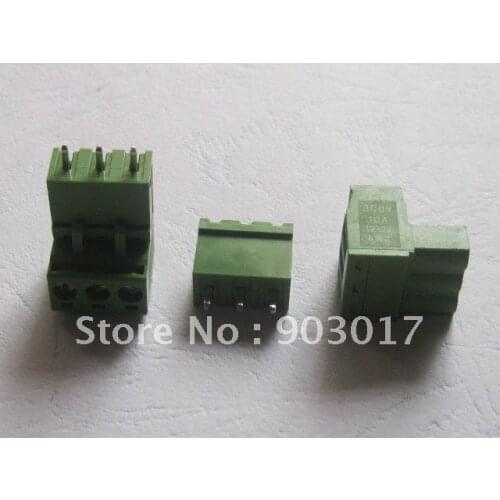Type Green 3way/pin 5.08mm Screw Terminal Block Connector 15 Pcs Per Lot HOT Sale