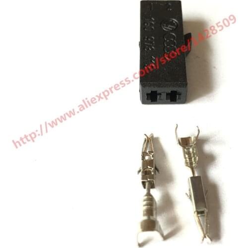 10 Set Auto 2 Pin Electrical Trunk Light Connector Socket 1G0973119 For VW Audi