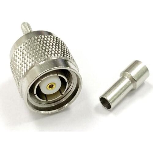 1PC Reverse RP-TNC Plug Male RF Connector with female pin Crimp For RG316 RG174 Cable Wholesale Fast Shipping for WIFI