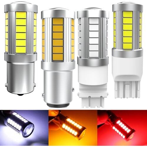 2x Canbus 3157 T25 P27/7W 1156 LED Turn Signal Light for Toyota Camry RAV4 Corolla Land Cruiser Prado Highlander Avensis Auris