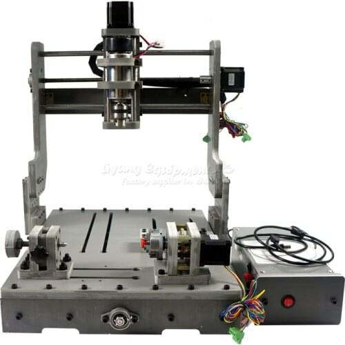4 Axis CNC 3040 PCB Milling Machine CNC Router 3D Metal Cutting Machine Aluminum Engraver Mach3 Control