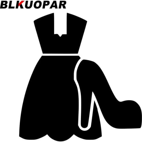 BLKUOPAR for Skirt shoes Car Stickers Fashionable Simple Decal Car Accessories Sunscreen Scratch-Proof Laptop Windows Decor