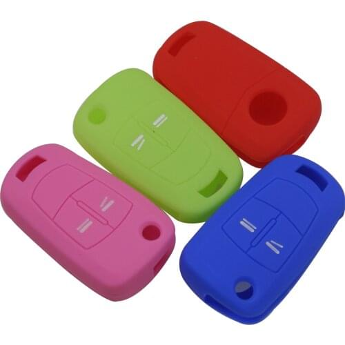 Kutery 2 Buttons Key Case Silicone Protect Shell For Vauxhall Opel Corsa Astra Vectra Signum
