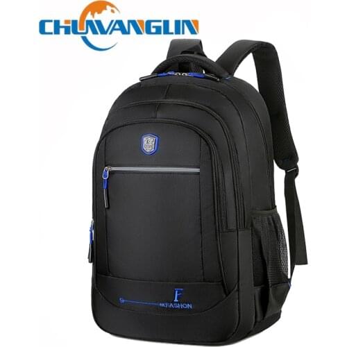 Chuwanglin Mens backpack Unisex Waterproof Oxford 15 Inch Laptop Backpacks Casual Travel Boys Student School Bags 4091200