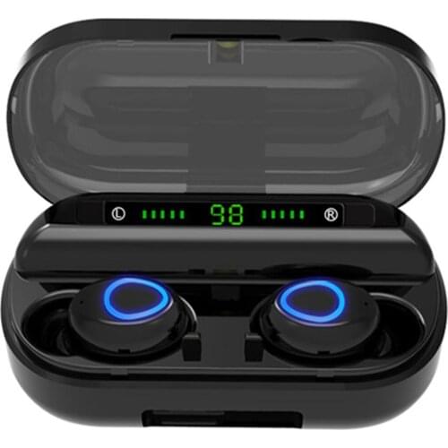 Docooler V10 TWS BT5.0 Earphones 2000mAh Charging Box Wireless Headphone 8D Stereo Sports Waterproof Earbuds Headsets With Mic