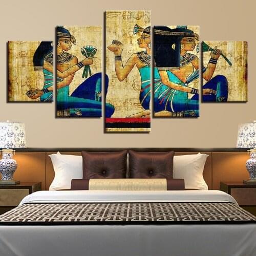 Ancient Egypt Painting Classical Pictures Amon God Pyramid Unframed For Home Collection Wall Art Decoration Free Shipping