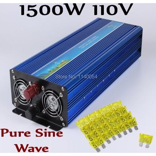 HOT SALE!! 1500W Off Grid Inverter Pure Sine Wave Inverter DC110V with 3000W Surge Power, Solar Wind Power Inverter 1500W