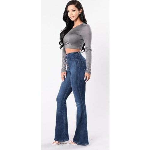 ISHOWTIENDA Women's Flared Jeans China