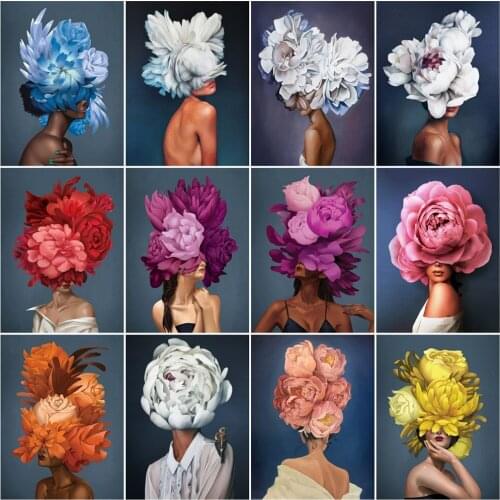 AZQSD Painting By Numbers Adults Portrait Drawing On Canvas DIY Frame Paint By Number For Adults Handpainted Unique Gifts