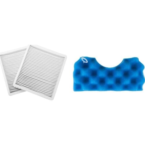 2Pc Dust Filter Hepa Filter for Samsung Sc4300 Sc4470 Vc-B710W & 1x Blue Sponge Liver Filter Kit for Samsung Dj97-01040C
