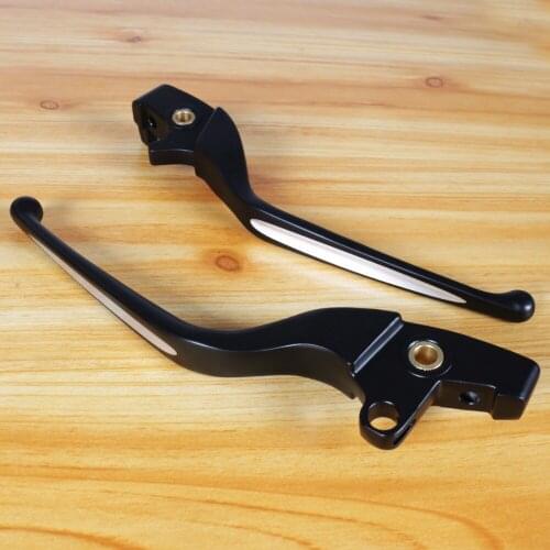 L&R Black Shallow Cut Hydraulic Clutch Brake Lever Set For Victory Cross Country Vegas 2016-2017 Models