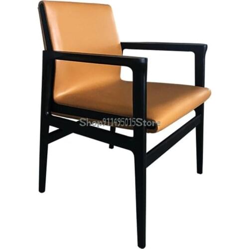 Nordic Minimalist Solid Wood Dining Chair Modern Minimalist Home Chair Restaurant Hotel Cafe Creative Leisure Chair