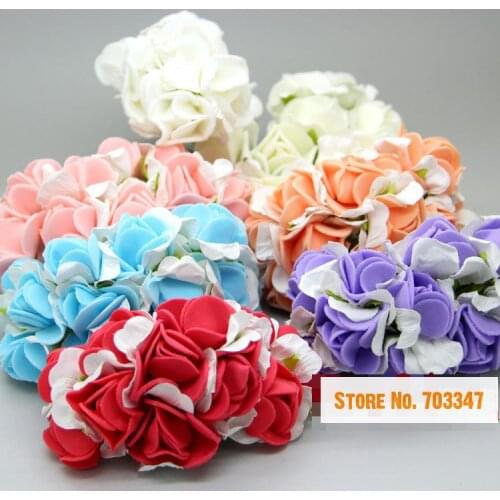 2015 New!! (864pcs/lot )Small Bouquet Scrapbooking Flowers Crafts In Many Different Colors
