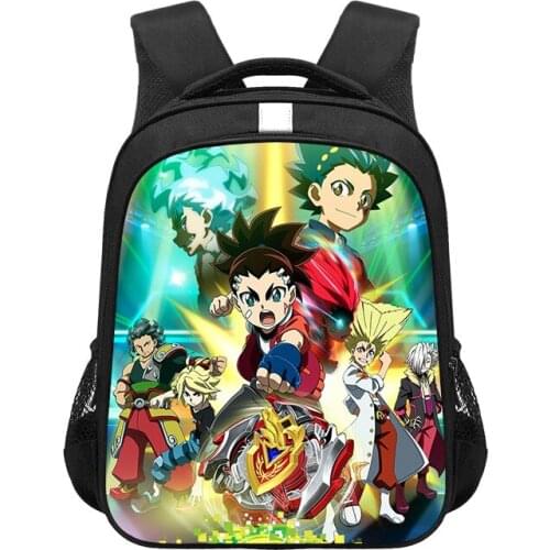 New Cartoon Schoolbags Backpack Teenager Girls Boys School Bag Travel Beyblade Burst Prints Mochilas Fashion Book Bags