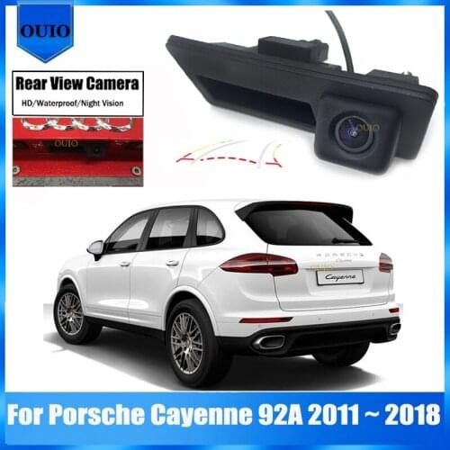 Original Screen Input Rear Camera For Porsche Cayenne 92A 2011 2012 2013 2014 2015 ~ 2018 Trunk Handle Parking Reversing Camera