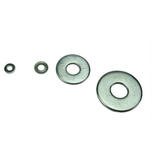 50-100pcs M1.6 M2 M2.5 M3 M4 M5 M6 M8 M10 M12 M14 M16 M18 M20 M22 M24 304 Stainless Steel Flat Washer Plain Washer Flat gasket