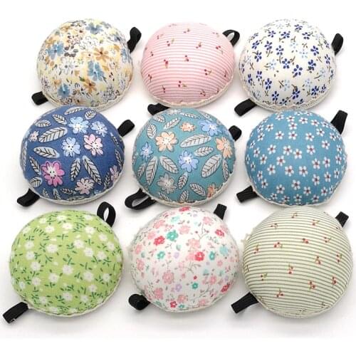 Qsezeny Lovely Wrist Strap Sewing Needle Pin Cushion DIY Craft Tool for Ball Shaped Needle Pillow Cross Stitch Needlework