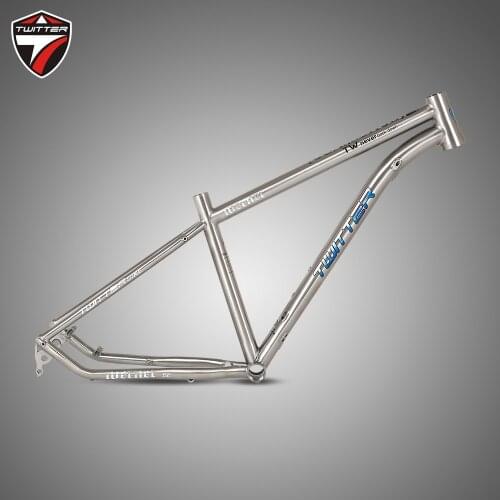 Zute Werner Titanium Alloy 29 Inches Mountain Frame Laser Magic Color Standard Full Innerline Bicycle Frame MTB Frame carbon