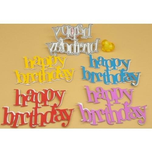 Happy birthday, birthday greetings, metal die-cut paper crafts, scrapbooks, cardboard, photo albums, greeting cards DIY