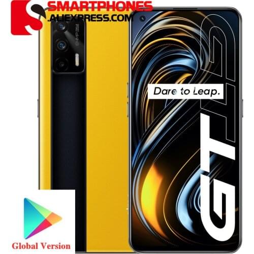 Realme GT 5G phone Global Version Snapdragon 888 65W Super Dart Charge 120Hz 6.43" AMOLED 8GB 128GB NFC 4500mAh cell phone