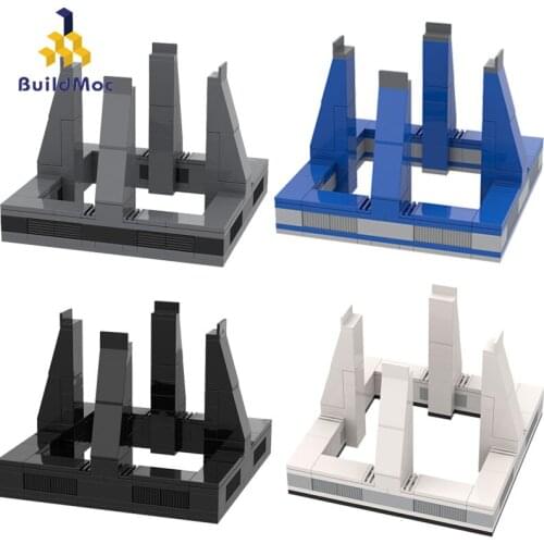 Buildmoc Creator Expert Apollo Project Saturn V Launch Platform Base Compatible 21039 Rocket Model Building Blocks Children Toy