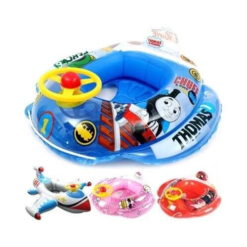 TK08 Inflatable childrens seat ring swim ring baby seat baby plane steering wheel thickened 3-6 years old