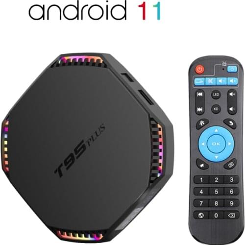 Android 11 TV Box T95PLUS 8K Smart 2.4G 5G Wifi BT4.0 RK3566 Quad Core Google Voice 1000M Media Player