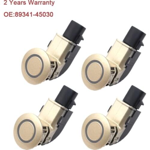 4PCS 89341-45030-E0 Ultrasonic Parking Sensor Reverse Assist Bumper Sensor 89341-45030 For Toyota Sienna 2006-2010 Packtronic