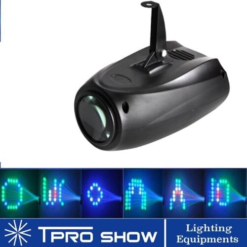 Party Light Mini Airship 64 LED RGBW Colors Change Dot Pattern Moon Flower Magic Lighting Effect Projector For Club DJ Disco