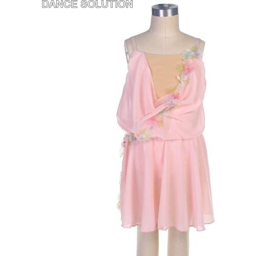 Ivory Spandex Dance Dress Lyrical & Contemporary Skirt Women and Girl Stage Performance Costumes Ballet Tulle Dancewear 19870