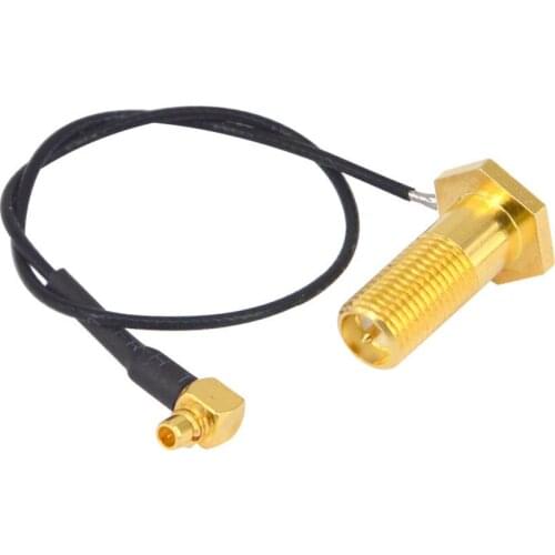 10 Pcs Antenna WiFi Pigtail Cable MMCX male Rightangle to RP-SMA with 1.13mm Antenna WiFi Pigtail