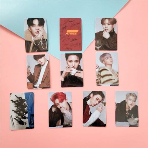 10pcs/set Kpop Card Stickers New Album ACTON TO ANSWER Kpop Photocard Crystal Photo Lomo Card Stickers