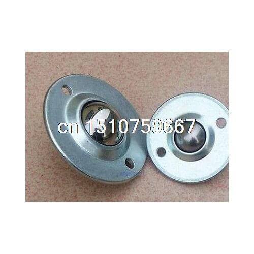 10pcs New 2holes Dia 1'' Ball Metal Transfer Bearing Unit Conveyor Roller 25B