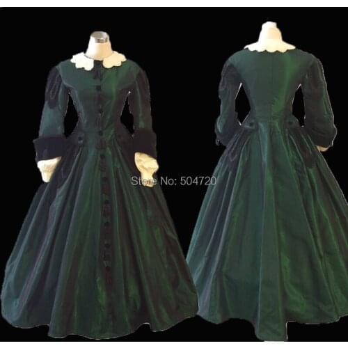 Tailored! 18 Century French Duchess Retro medieval Renaissance Reenactment Theatre Civil war Victorian dress HL-500