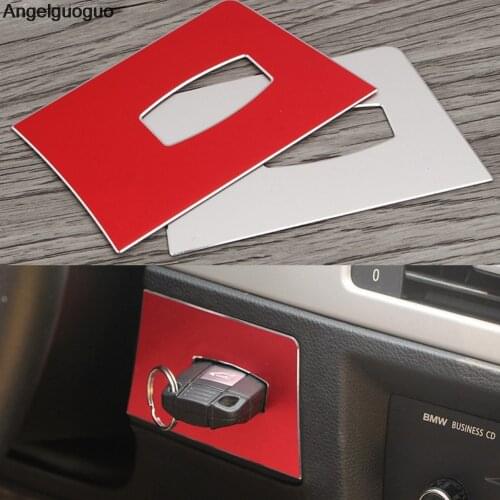 Car styling For BMW 3 series E90 2005-2012 keyhole decorative frame trim stainless steel Interior Covers stickers strip