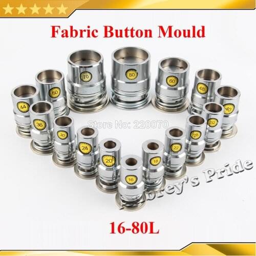 Free Shipping 16L-80 90L Fabric Covered Button Grommet Press Machine Dies Mold Handmade Fabric Button Tool Die wholesale
