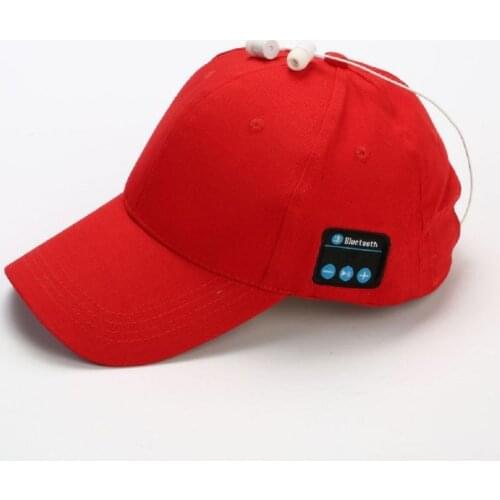 Wireless Bluetooth Earphone Cap Microphone Outdoor Baseball Hat Headset with Mic Handsfree Headphone for Smart Phone Running
