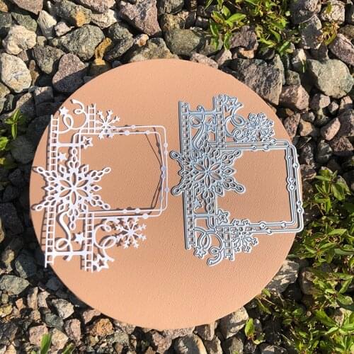 CH 2021 New Arrival Square grass Metal Cutting Dies 3D DIY Scrapbooking Carbon Sharp Craft Die Photo Invitation Cards Decoration