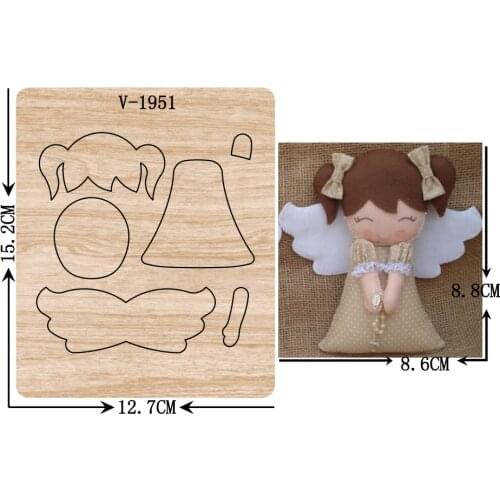 New Girl, angel wooden dies cutting dies for scrapbooking Multiple sizes V-1951
