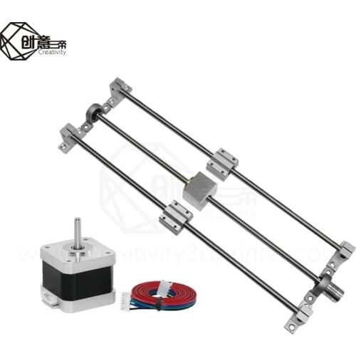 3D Printer Parts Guide Rail Sets T8 Lead Screw Length 500mm + Linear Shaft 8*500mm +KP08SK8SC8UU +Nut Housing +Coupling + Moter
