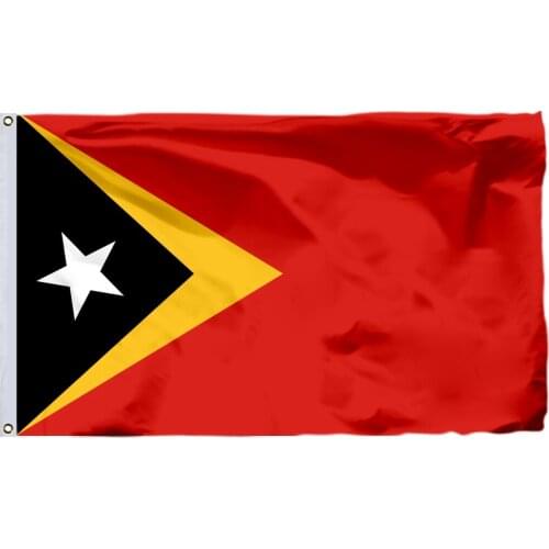 East Timor Flag 150X90cm (3x5FT) 115g 100D Polyester Double Stitched High Quality Free Shipping