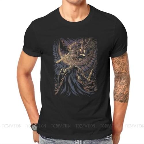 Riders Fashion TShirts Dark Souls Lord Manus Darkstalker Kaathe Game Male Graphic Fabric Streetwear T Shirt Round Neck Oversized
