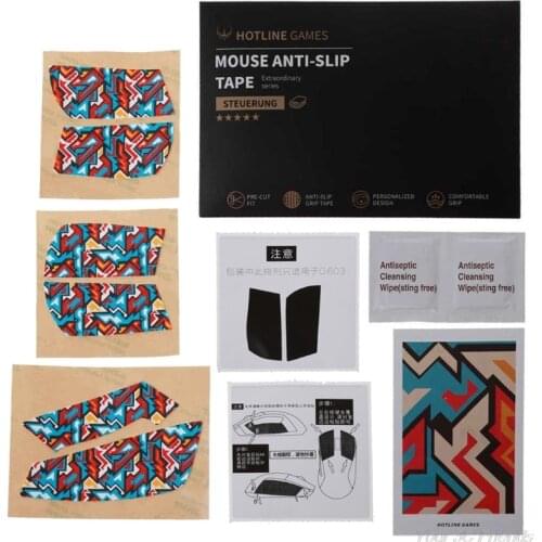 Hotline Games Colorful Mouse Anti-Slip Tape Side Stickers Skates for logitech G703/G603/G403 Mouse Sweat Resistant Pads M23 21