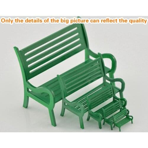 Park Simulation Chair Model Toy Outdoor Male DIY Handmade Sand Table Model Material Leisure Chair 10pcs Architectural Scene Appl