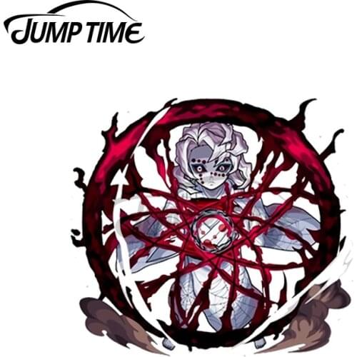 JumpTime 13 x 12cm For Rui Kimetsu no Yaiba Personality Car Sticker Scratch-Proof Decal Auto Laptop Waterproof Vinyl Car Wrap