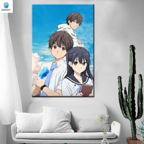 Diy oil painting HELLO WORLD digital paint by numbers diy digital painting Japan Style anime posters home decor