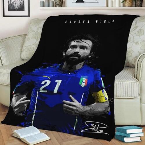 Andrea Pirlo 3D Print Plush Blanket Throw On Sofa Home Decor Soft Warmth Washable Nap Blanket Dropshipping