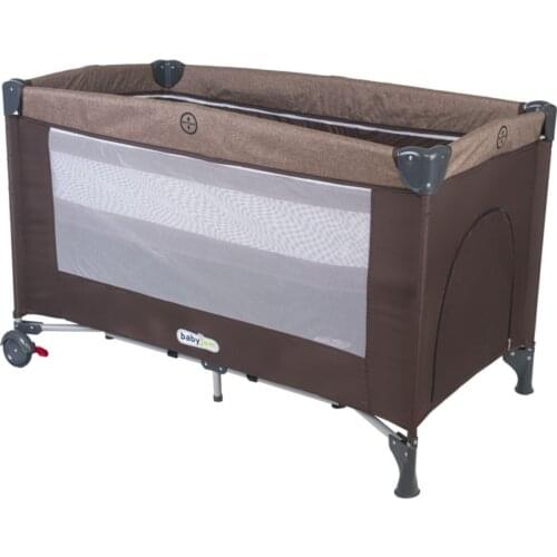 Portable Playpen 60x120cm Coffee Color Quality Easily Installed Game Park Safe Zipper Quality Set Baby Child