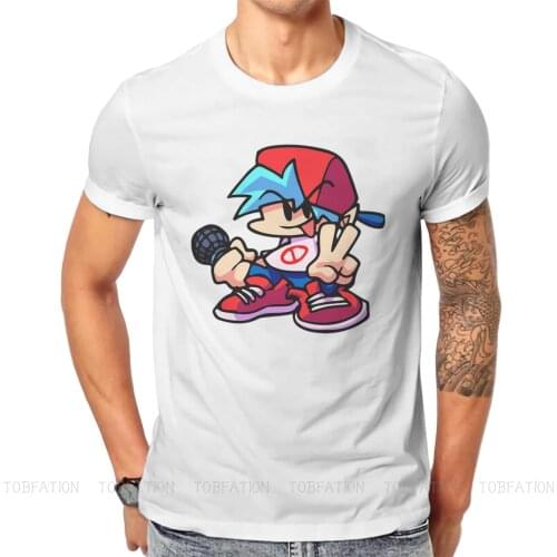 Friday Night Funkin Boyfriend GF Rhythm Game Original TShirts Pico Print Mens T Shirt New Trend Clothing 6XL